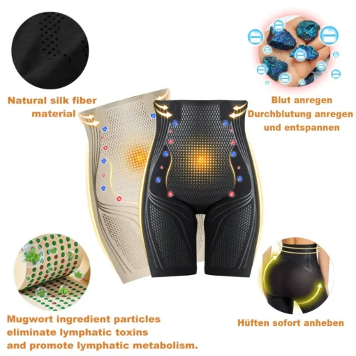 Kkio®Medical-Grade Mugwort Infrared Ion Fiber Massage Body Shaping Shorts - Image 5