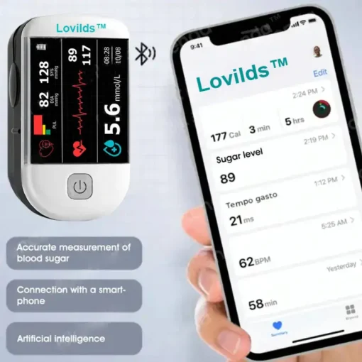 LOVILDS™ Next-Generation Intelligent Multifunctional Non-Invasive Laser Blood Glucose Meter - Image 4